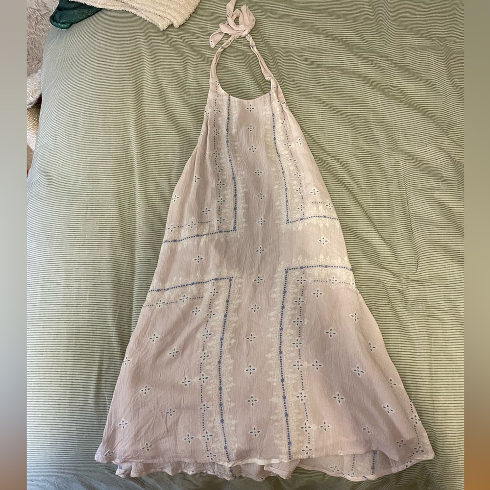 Halter backless dress